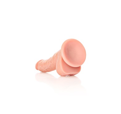 Silikonowe żylaste cieliste dildo przyssawka 20 cm